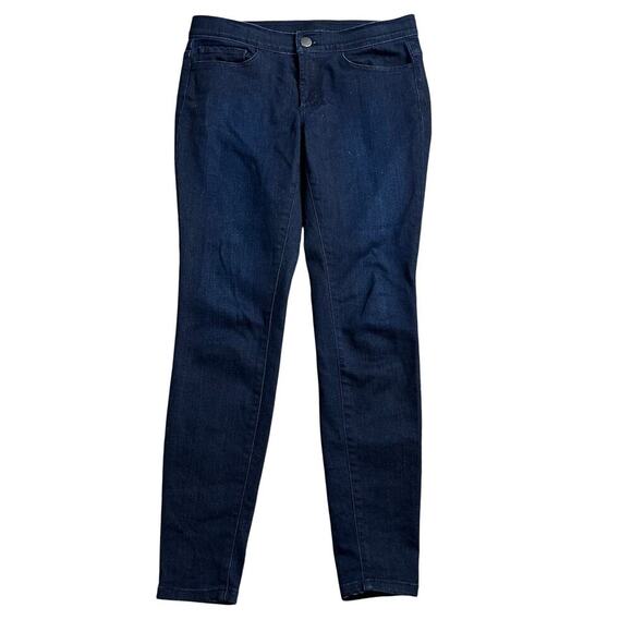 J. Jill Womens Denim Leggings Size 6 Dark Wash Stretch 5-Pocket Skinny Jean - Picture 1 of 6